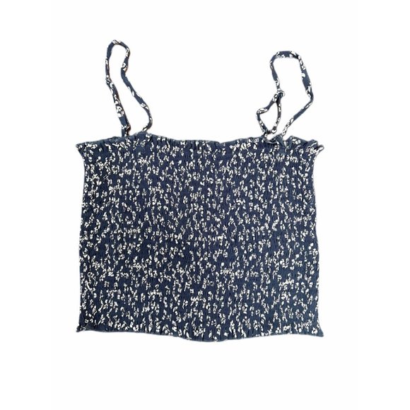 John Galt/Brandy Melville Ally Smocked Crop Tank Top | One Size - Picture 7 of 7